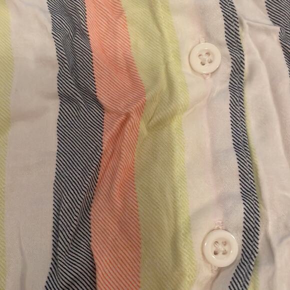 Torrid Multi Stripe Long Sleeve Button Down Shirt size 1 - Picture 5 of 8